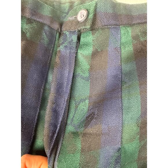 Vintage Pendleton green plaid wool tartan maxi skirt women’s 12 - Picture 6 of 7